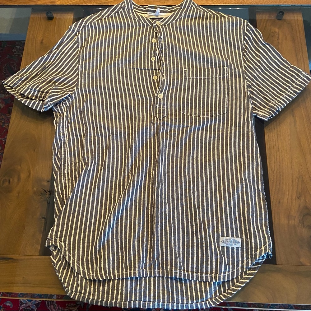 100% Cotton Grey Striped Tee